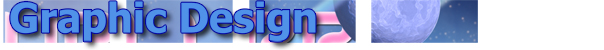 "Graphic Design" button with decorative image.